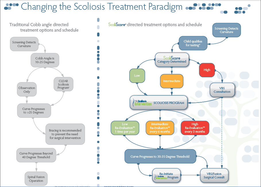 Scoliosis Curve Chart